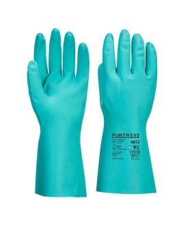 A812 - Nitrosafe Plus Химически Ръкавици,зелени, р-р L- PORTWEST