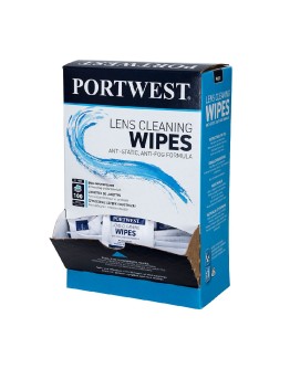 PA01 - Мокри кърпи за почистване на лещи 100бр. - PORTWEST