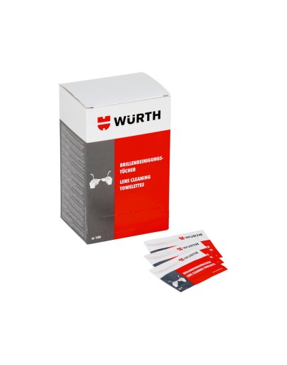 Почистващи кърпички за очила - WURTH ( 100 бр. )
